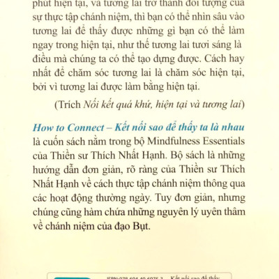 How To Connect - Kết Nối Sao Để Thấy Ta Là Nhau - Thích Nhất Hạnh (PB)
