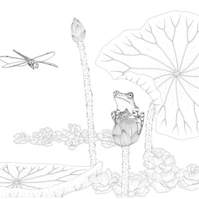 Sách Tô Màu Chữa Lành - Trong Đầm Gì Đẹp Bằng Sen - Sách Tô Màu - THA