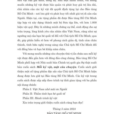 Mỗi kỉ vật một câu chuyện - bản in 2024