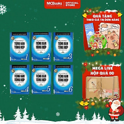 Sách - Tiếng Hàn Tổng Hợp Dành Cho Người Việt Nam - Trọn Bộ Giáo Trình + Sách Bài Tập - MCBooks