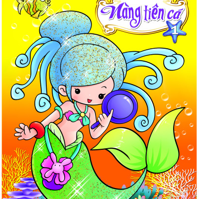 Bộ 4 cuốn Tô Màu Nàng Tiên Cá