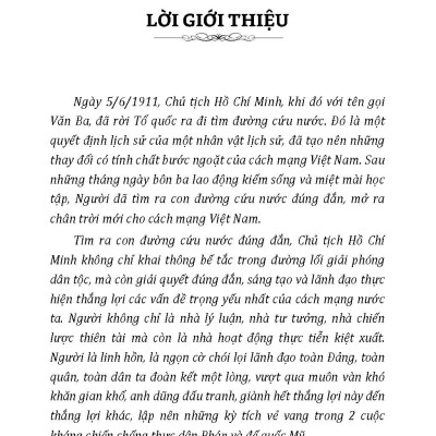 Chủ Tịch Hồ Chí Minh Với Cuộc Hành Trình Của Thời Đại - Tìm Đường Đi Cho Dân Tộc Đi Theo