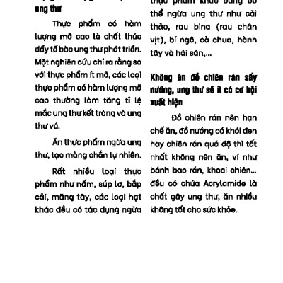 Phòng Chống Ung Thư Thật Là Đơn Giản