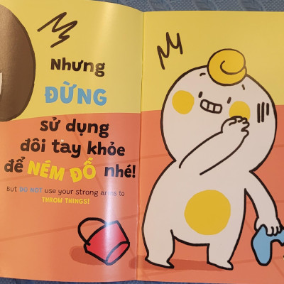 Sách Ehon Miu Bé Nhỏ Phần 3 Song Ngữ - Đừng Ném Đồ Nhé Song Ngữ