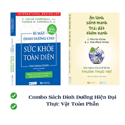 Combo sách dinh dưỡng hiện đại: Bí mật dinh dưỡng + Ăn lành sống mạnh (Tái bản)