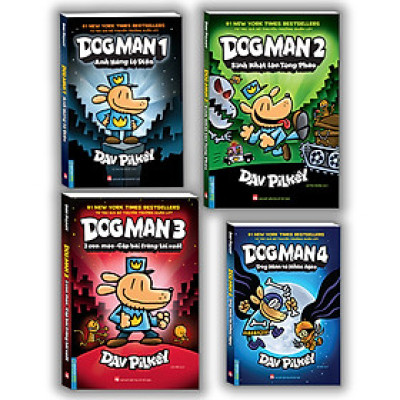 Combo Trọn Bộ 4 Cuốn: Dog Man