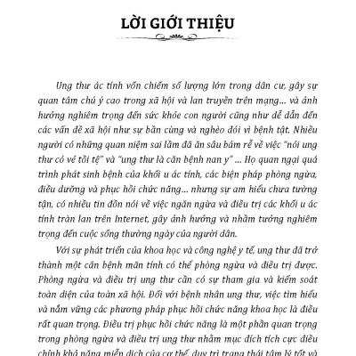 Phương Pháp Đieu Trị Bệnh Ung Thư Và Phục Hồi Sức Khoẻ 