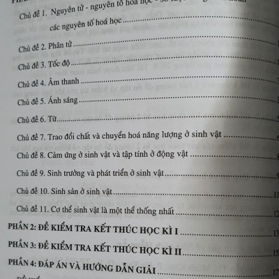 Tuyển Tập Đề Kiểm Tra Định Kì Khoa Học Tự Nhiên Lớp 7 ( Theo Chương Trình GDPT Mới )