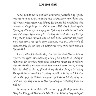 Ung Thư Không Phải Là Dấu Chấm Hết - Ung Thư Đại Tràng