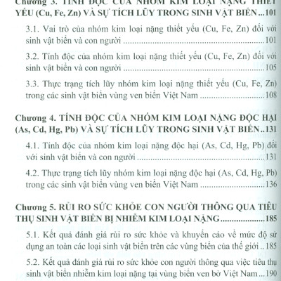 Cơ Chế Tích Luỹ Kim Loại Nặng Trong Một Số Loài Sinh Vật Biển Và Giải Pháp An Toàn Thực Phẩm (Bộ Sách Chuyên Khảo Biển Và Công Nghệ Biển) (Bìa Cứng) 