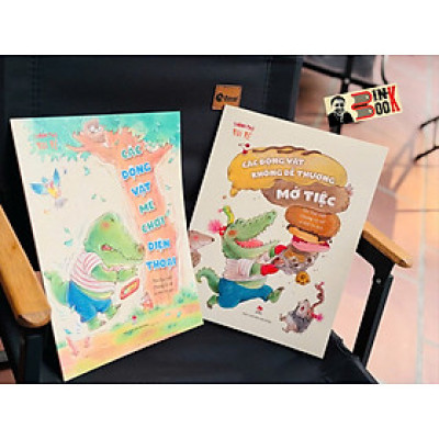 (Bộ 2 cuốn) THÀNH PHỐ VUI VẺ: Các Động Vật Mê Chơi Điện Thoại, Các Động Vật Không Dễ Thương Mở Tiệc – Tôn Dục, Chung Úc – NXB Kim Đồng