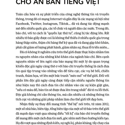 Sách - Tin Tức Kiến Tạo - Vực Dậy Nền Truyền Thông Và Dân Chủ Với Tư Duy Báo Chí Của Tương Lai