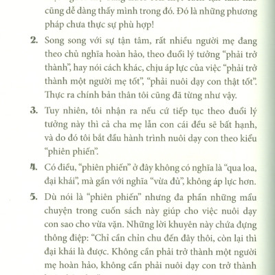 MẸ BIẾT ĐỦ, CON TỰ CHỦ