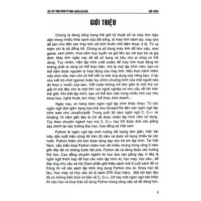 Sách - Bài Tập Thực Hành Python (Phần Cơ Bản) - STK