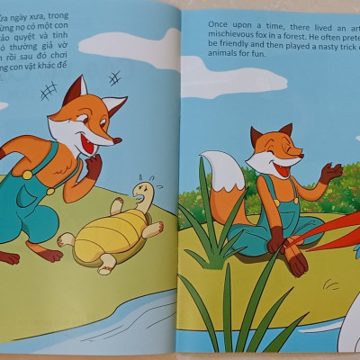 Bộ Tranh truyện thiếu nhi chọn lọc song ngữ Anh - Việt (Túi - 8 quyển)