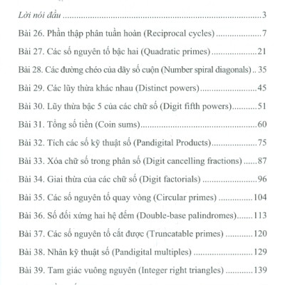 Sáng Tạo Trong Thuật Toán Và Lập Trình Với C++, Python Và Java, Tập 6: Các Bài Toán 26-50 Trong Dự Án Euler