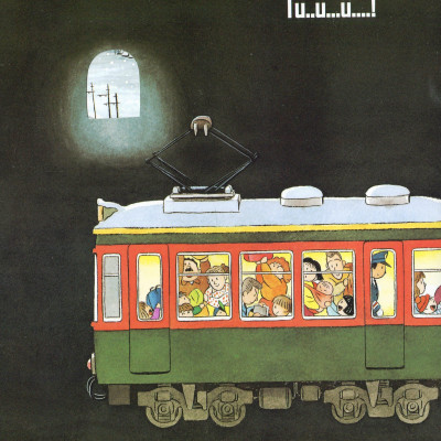 Ehon - Thực Phẩm Tâm Hồn Cho Bé - Tàu Điện Di Chuyển Nào (Tái Bản 2021)