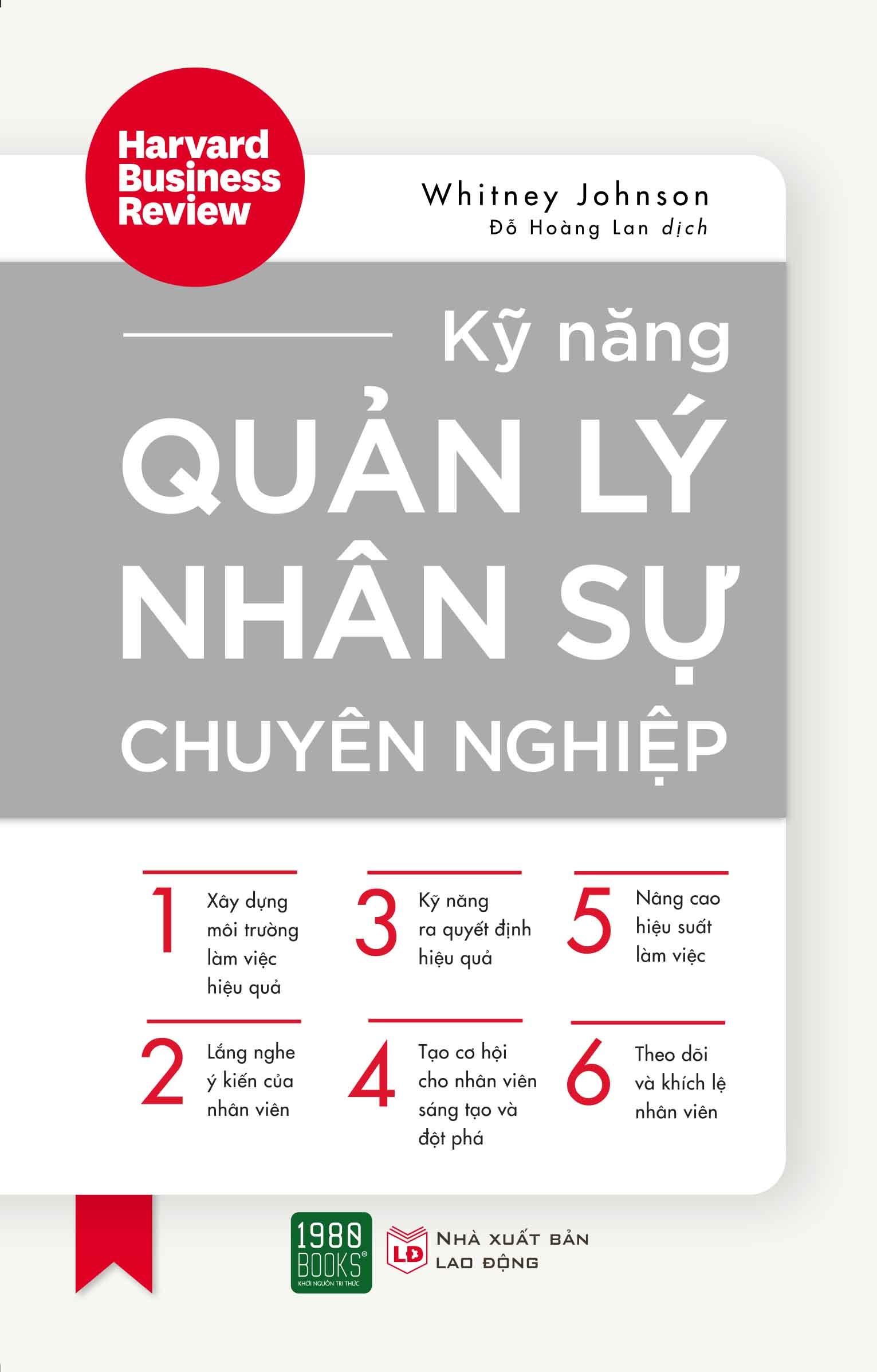 Kỹ Năng Quản Lý Nhân Sự Chuyên Nghiệp (Tái Bản 2024)