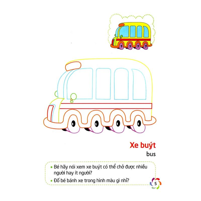 Bé Tập Tô Màu Và Nhận Biết Thế Giới Xung Quanh - Phương Tiện Giao Thông - Bản Quyền