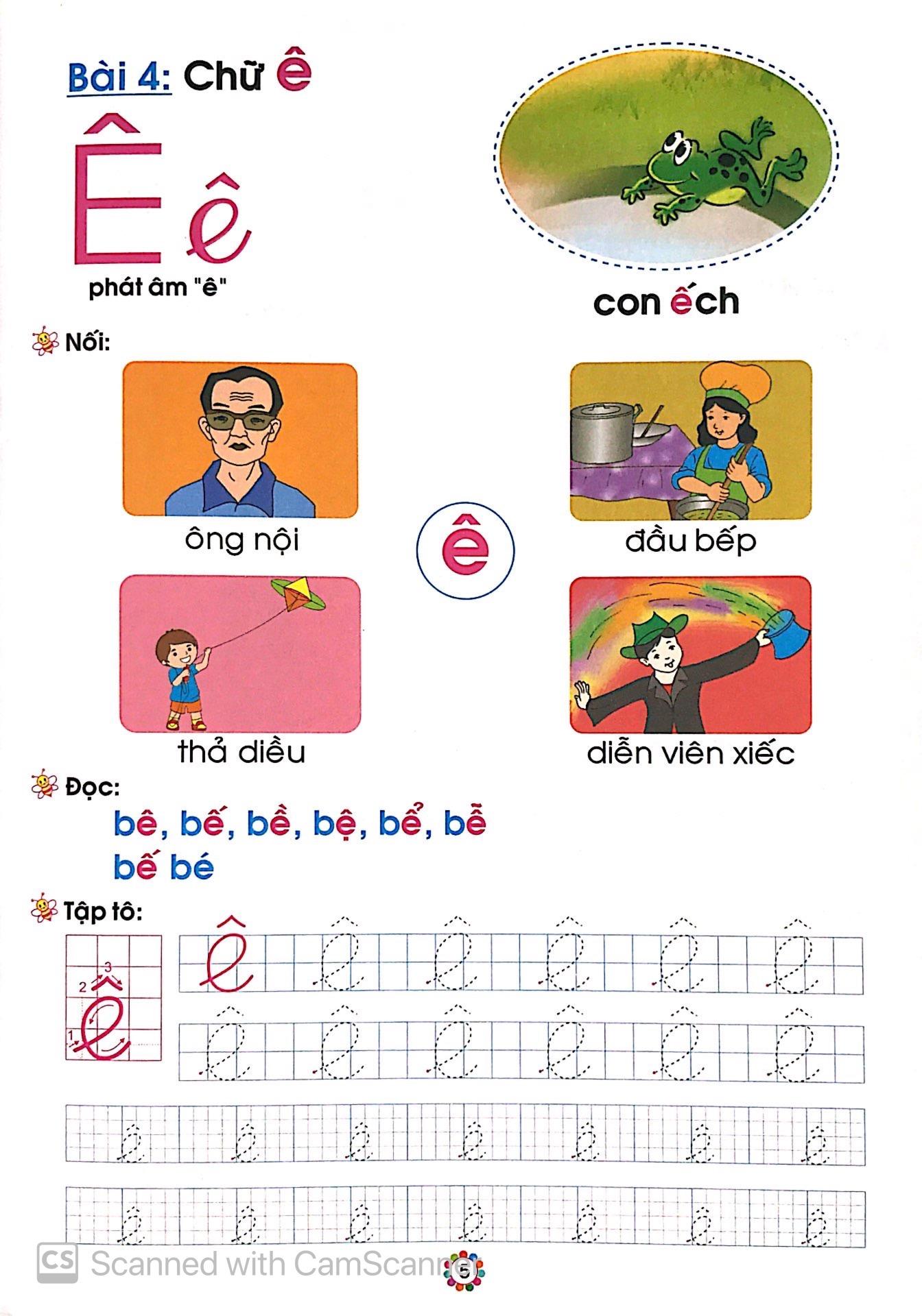 Hành Trang Cho Bé Vào Lớp 1 - Vở Bé Học Tiếng Việt - Dành Cho Trẻ 5- 6- Tuổi - Quyển 1 ( Tái bản )