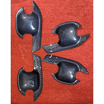 Ốp Tay + Hõm Cửa Dành Cho Xe Ford Ranger 2016 đến 2020 Mẫu Carbon