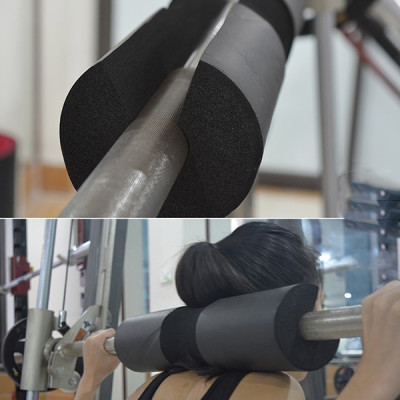 Đệm lót hỗ trợ gánh tạ mút xốp dài 450mm, mút xốp gánh tạ có độ đàn hồi, vừa vặn với các đòn tạ, tránh gây tổn thương đến vai cho người sử dụng