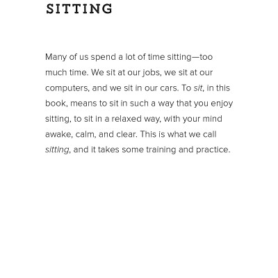 How To Sit