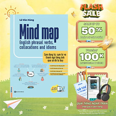 Sách - Mind map English phrasal verbs, collocations and idioms - MCBooks