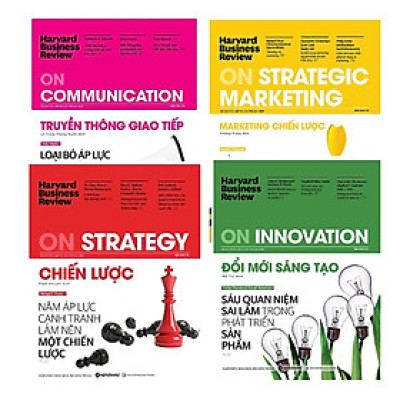 Combo HBR On: Harvard Business Review - ON COMMUNICATION - Truyền Thông Giao Tiếp + Harvard Business Review - ON STRATEGIC MARKETING - Marketing Chiến Lược + Harvard Business Review - ON STRATEGY - Chiến Lược + Harvard Business Review - On Innovation - Đổi Mới Sáng Tạo