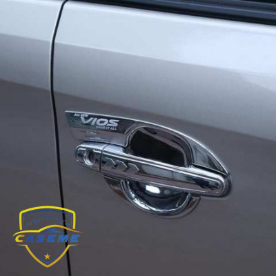 Ốp Hõm Cửa Mạ Crom Dành Cho Ce Toyota Vios 2014 - 2018 cao cấp