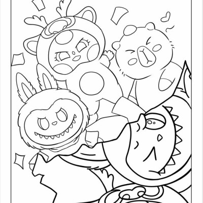 Sách -Tô Màu - Ngôi làng hạnh phúc của Baby Three (VT)