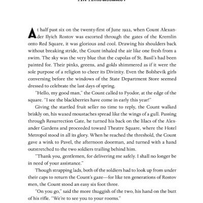 A Gentleman In Moscow