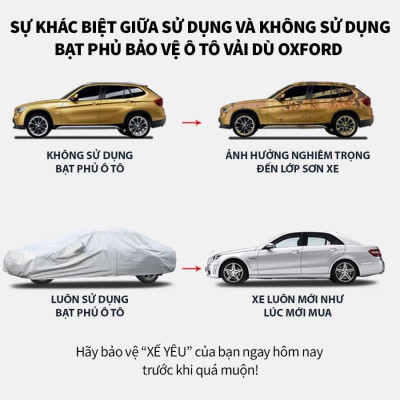 [KIA CERATO] Bạt phủ trùm xe ô tô Kia Cerato , bạt vải dù Oxford đậy bao trùm xe oto 5 chỗ , áo trùm bảo vệ xe hơi