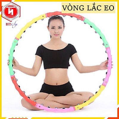 Vòng Lắc Eo Giảm Mỡ Bụng, Tháo Rời Mang Đi Tiện Lợi, Vòng Lắc Eo Thon Massage Bụng, Màu Ngẫu Nhiên