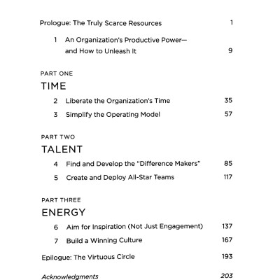 Time, Talent, Energy