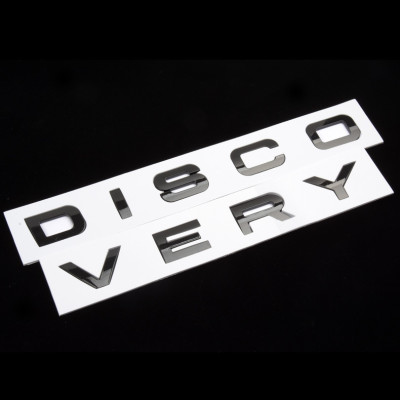 Tem DISCOVERY chữ nổi dán trang trí nắp CAPO ô tô