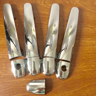 Bộ Ốp Tay Nắm Hõm Dành Cho Xe Toyota Vios 2019-2021 nhựa ABS cao cấp mạ Crom sáng bóng