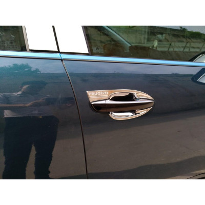 Ốp Tay Hõm Cửa Dành Cho Peugiot 3008/ 5008 Mạ Crom cao cấp
