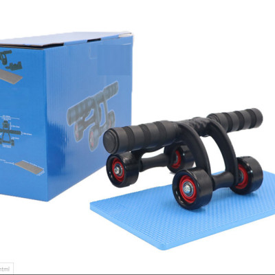 Con lăn tập cơ bụng 4 bánh(Kèm+Thảm lót)