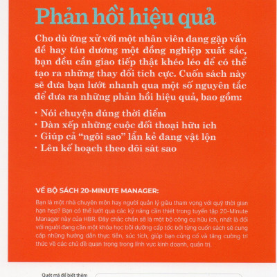 HBR 20 Minute Manager - 20 Phút Phản Hồi Hiệu Quả