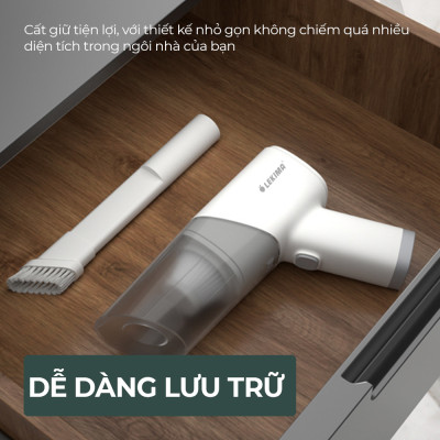 Máy Hút Bụi Ô Tô Cầm Tay Không Dây Mini LEKIMA LCW-5000, Hút Bụi Ô Tô Sofa Giường Nệm Dùng Cho Gia Đình - Hàng Nhập Khẩu