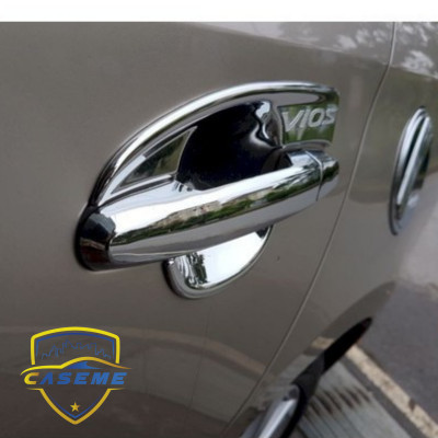 Ốp Hõm Cửa Mạ Crom Dành Cho Ce Toyota Vios 2014 - 2018 cao cấp