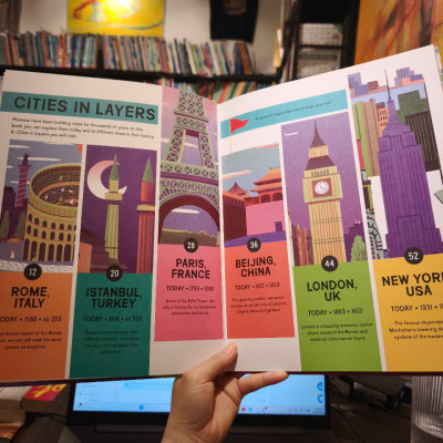 Sách - Cities in Layers by Philip Steele - Peer Through Windows To The Past