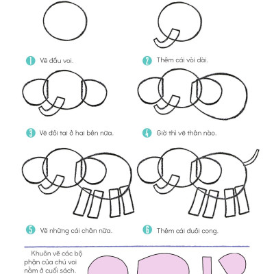 Sách - Vẽ Động Vật Bằng Khuôn Hình Sáng Tạo