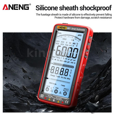 Đồng Hồ Vạn Năng KTS AN681 LCD Superview 5 Inch Backlit Pin Sạc CATIII NCV 6000 Counts Độ Chính Xác Cao