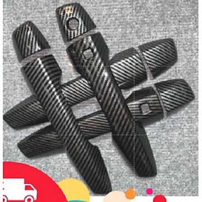 Ốp Tay Nắm , Hõm Cửa dành cho Xpander 2018-2021 Mẫu Carbon
