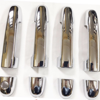 Bộ Ốp Tay Nắm, Hõm Cửa Xe KIA SOLUTO 2019-2020-2021 Mạ Crom 8 Chi Tiết, Tặng Kèm 3 M