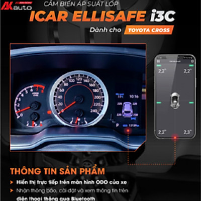 Kích Hoạt Cảm Biến Áp Suất Lốp Ô Tô Icar I3C dành cho Toyota Cross, Toyota Altis 2022+ Tích Hợp Lên Màn Hình ODO