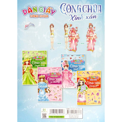 Dán giấy công chúa - Công chúa xinh xắn B27