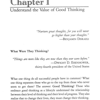 Thinking for a change